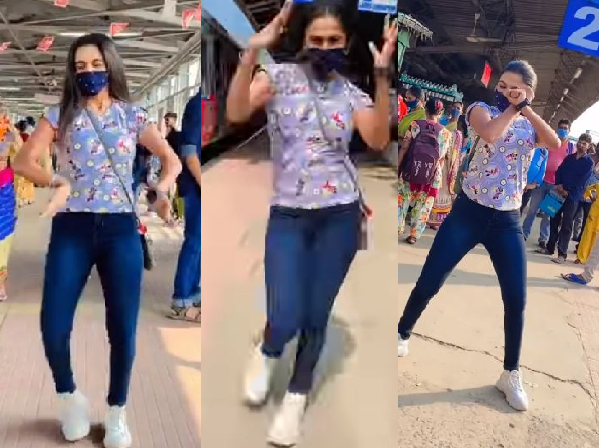 Viral video: सात समंदर पार गाना सुनते ही रेलवे स्टेशन पर झूम कर लगी नाचने, वीडियो देख बोले लोग वाह….