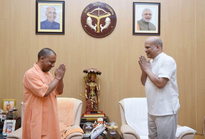 श्रीलंका के उच्चायुक्त ने सीएम योगी आदित्यनाथ से की शिष्टाचार भेंट