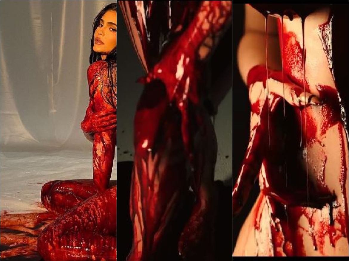 Shocking Photoshoot: व्हाइट बैकड्रॉप में खून से सनी kylie jenner, फोटोशूट देख भड़के फैंस बोले- ये डिस्टर्ब‍िंग है