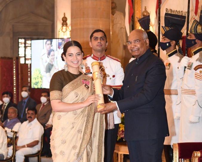 Padma Shri Award: देश का चौथा सबसे बड़ा नागरिक सम्मान से Kangana Ranaut को किया गया सम्मानित