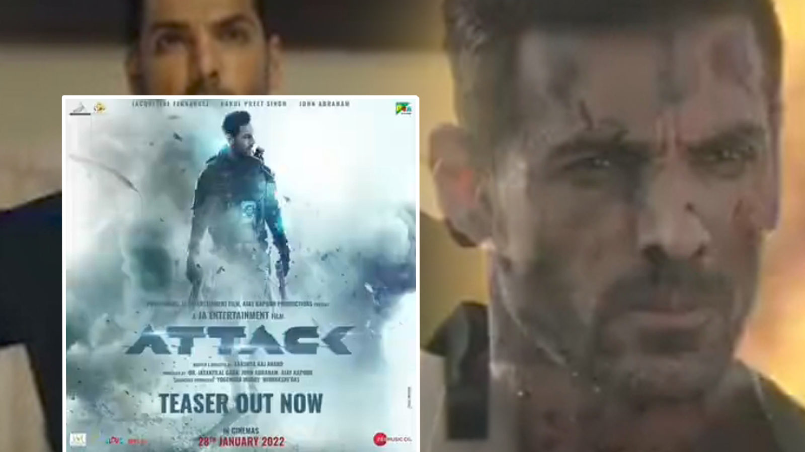 Attack Teaser Release: John Abraham धुवां-धार फिल्म का टीजर शेयर कर बोले-भारत के पहले सुपर-सोल्जर