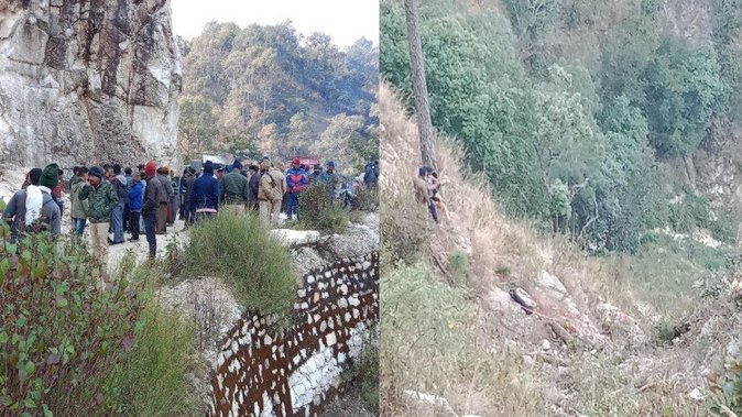 Breaking- उत्तराखंड के जोशीमठ में खाई में गिरी गाड़ी, 12 लोगों की मौत