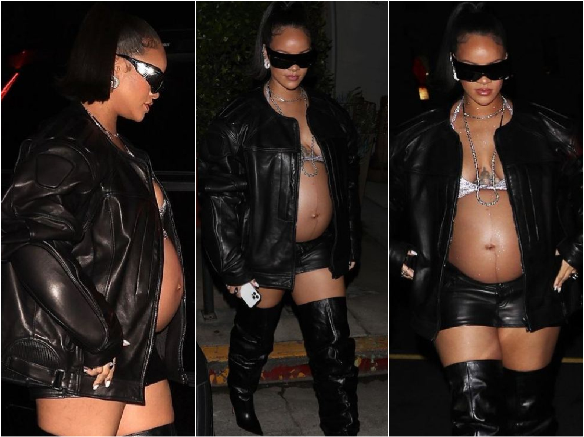 Pop Singer Rihanna Pregnancy: ओपन जैकेट में बेबी बंप फ्लॉन्ट करती नजर आई रिहाना, Santa Monica में लगी बेहद हॉट