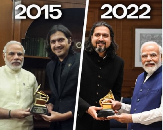 PM Modi की दो फोटो पोस्ट कर ग्रैमी अवॉर्ड विनर ने पूछा फिटनेस का राज