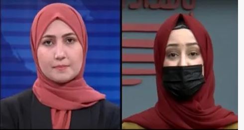 Taliban Farman : महिला टीवी एंकर ने भी ढका अपना चेहरा, तालिबानी फरमान के आगे झुकना पड़ा