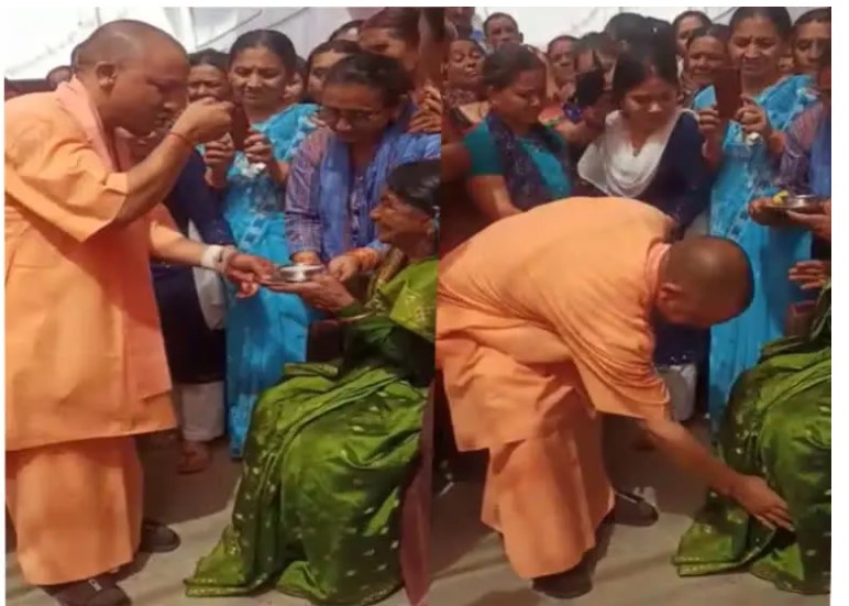 Uttarakhand News : सीएम योगी को मां ने दही खिलाकर और ढेरों आशीर्वाद देकर किया विदा