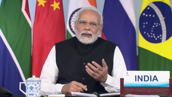 वैश्विक अर्थव्यवस्था की गर्वनेन्स के बारे में ब्रिक्स सदस्य देशों का नज़रिया काफ़ी समान : PM Modi