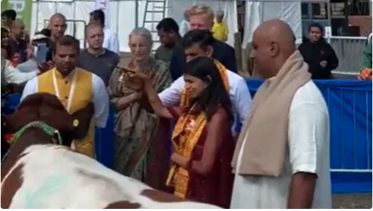 Video Viral : ब्रिटिश पीएम पद के उम्मीदवार ऋषि सुनक ने की गौ पूजा, हिंदू समुदाय के बीच बनी चर्चा का विषय