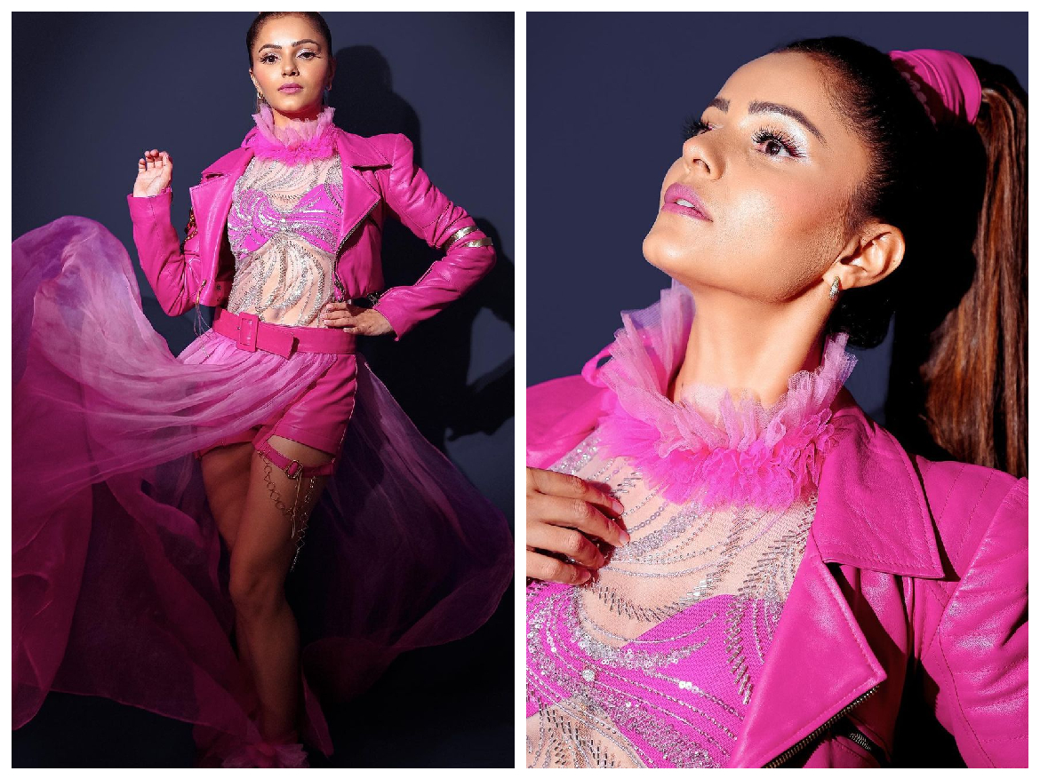 Rubina Dilaik Pics: रुबीना दिलैक ने शेयर की हॉट तस्वीरें, पिंक ड्रेस में लगी कमाल