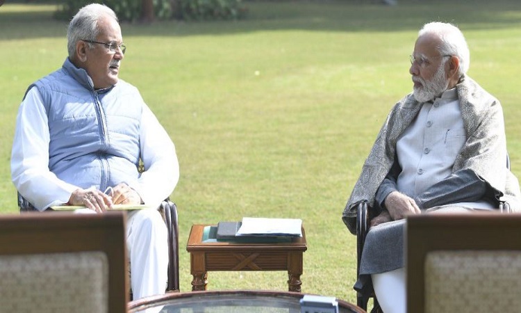 प्रधानमंत्री नरेंद्र मोदी से की मुलाकात के बाद सीएम भूपेश बघेल ने की तारीफ, कहीं ये बातें