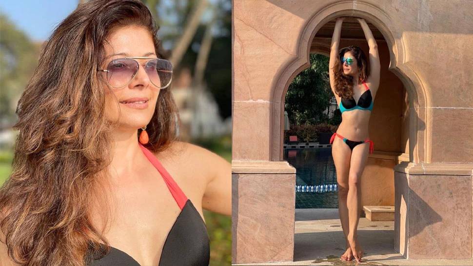 Video: Bikini Look में Pooja Batra ने लिया hot avatar, स्वीमिंग पूल में गिराई बिजली