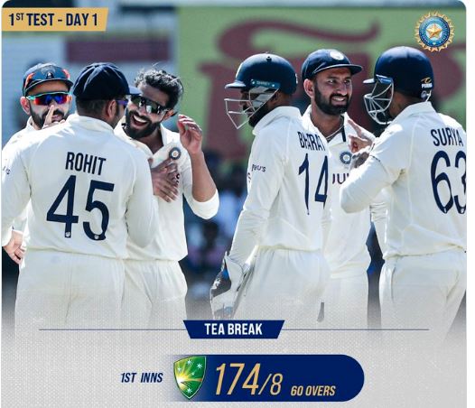 IND vs AUS Nagpur Test Live : नागपुर टेस्ट में बैकफुट पर ऑस्ट्रेलिया, टी-ब्रेक तक स्कोर 174/8