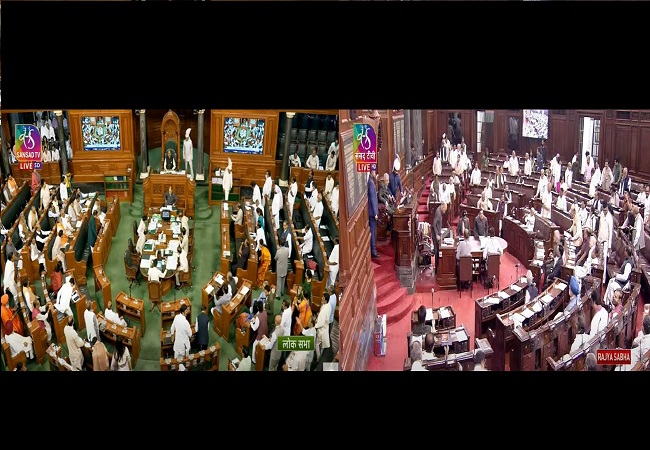 Parliament Budget Session 2023 Live :लोकसभा-राज्यसभा 2 बजे तक स्थगित, संसद राहुल गांधी के बयान को लेकर गर्म