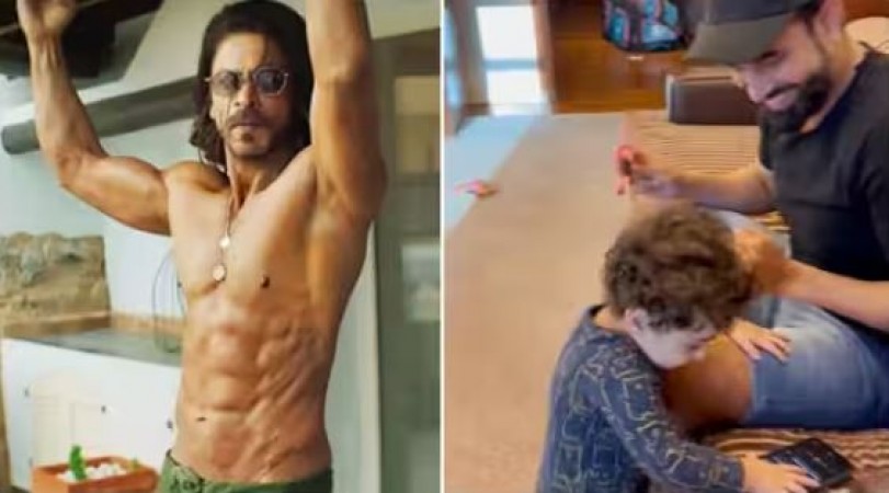 SRK ने शेयर इरफान पठान के बेटे का वीडियो किया शेयर, कहा- छोटा पठान